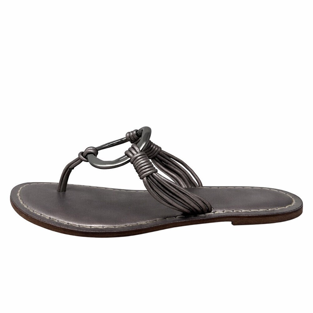 Bernardo Matrix Sandal Size 9 metallic leather vintage Y2K - Picture 3 of 10